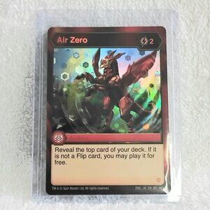 3/$25 Mint Bakugan Air Zero ENG_36_SR_BR_HEX Card by Spinmaster!!